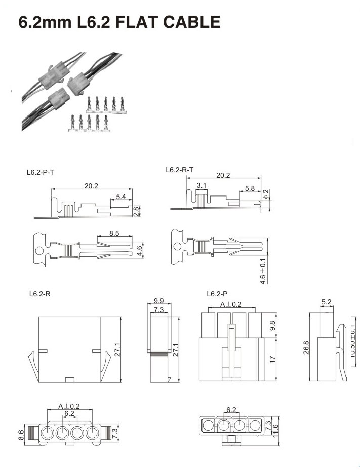 6.2mm L6.2 FLAT CABLE