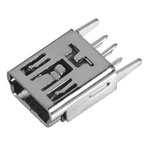 MINI USB 5P母座BType 180°直腳
